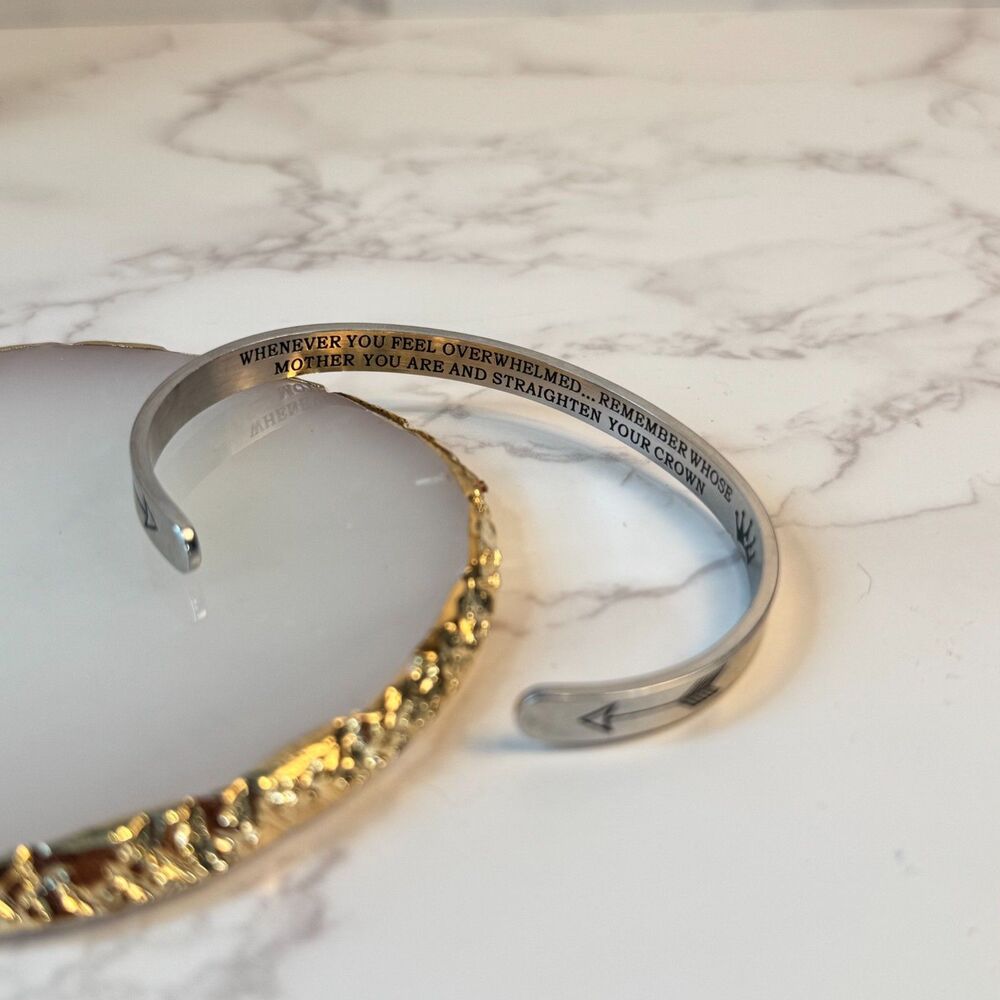 Sterling Silver Inspirational Cuff Bracelet
